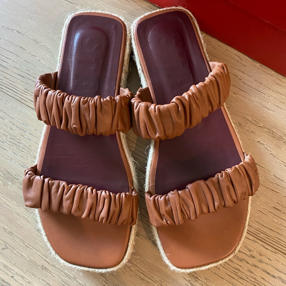 Staud Maya Espadrille Sandals, Size 37